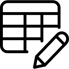 Workflow Data Table Edit Icon from Ultimate Light Set