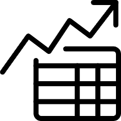 Workflow Data Table Increasing Arrow Icon from Ultimate Light Set