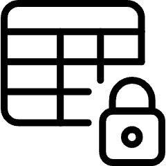 Workflow Data Table Lock Icon from Ultimate Light Set