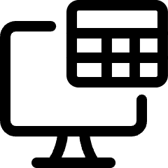 Workflow Data Table Monitor Icon from Ultimate Regular Set