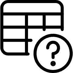 Workflow Data Table Question Icon from Ultimate Light Set