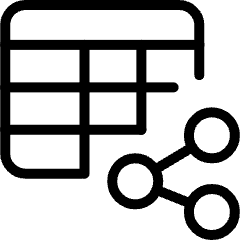 Workflow Data Table Share Icon from Ultimate Light Set
