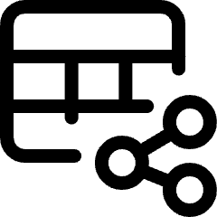Workflow Data Table Share Icon from Ultimate Regular Set