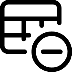 Workflow Data Table Subtract Icon from Ultimate Regular Set