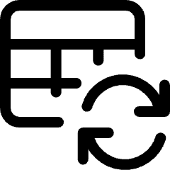 Workflow Data Table Sync Icon from Ultimate Regular Set