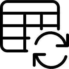 Workflow Data Table Sync Icon from Ultimate Light Set