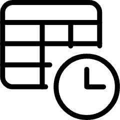 Workflow Data Table Time Icon from Ultimate Light Set