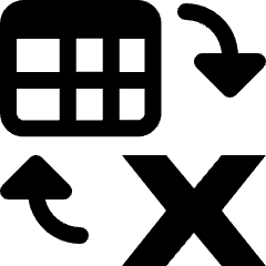 Workflow Data Table Transfer Excel Icon from Ultimate Bold Set