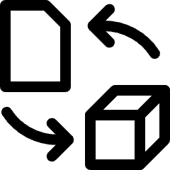 Coding Apps Website Data Conversion Cube Icon from Ultimate Regular Set