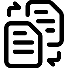 Coding Apps Website Data Conversion Documents 1 Icon from Ultimate Regular Set