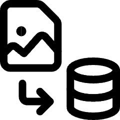 Coding Apps Website Data Conversion Image Database Download Icon from Ultimate Regular Set