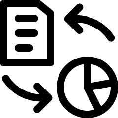 Coding Apps Website Data Conversion Pie Chart Icon from Ultimate Regular Set