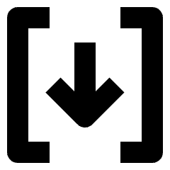 Data Transfer Bracket Download Icon from Nova Solid Set