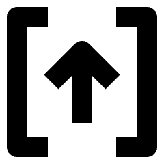Data Transfer Bracket Upload Icon from Nova Solid Set