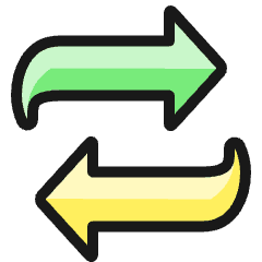 Data Transfer Icon from Ultimate Colors Set