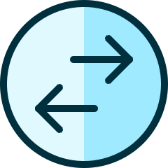 Data Transfer Circle Icon from Ultimate Duotone Set