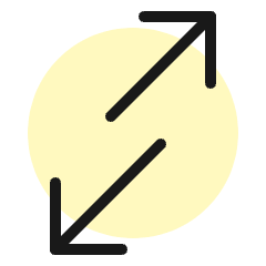 Data Transfer Diagonal 1 Icon from Ultimate Colors Set
