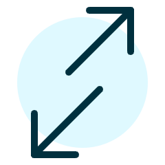 Data Transfer Diagonal 1 Icon from Ultimate Duotone Set