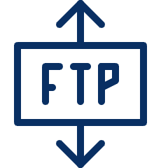 Data Transfer Ftp Icon from Cyber Line Set