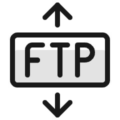Data Transfer Ftp Icon from Ultimate Colors Set