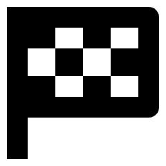 Data Transfer Goal Flag Icon from Nova Solid Set