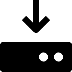Data Transfer Harddrive Dowload Icon from Nova Solid Set