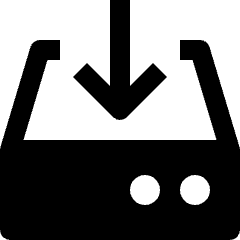 Data Transfer Harddrive Download Icon from Nova Solid Set
