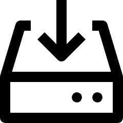 Data Transfer Harddrive Download Icon from Nova Line Set