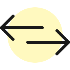 Data Transfer Horizontal Icon from Ultimate Colors Set