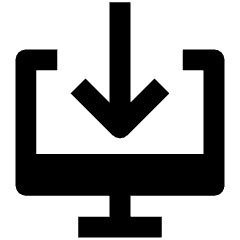 Data Transfer Personal Computer Download Icon from Nova Solid Set