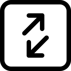 Data Transfer Square Diagonal Icon from Ultimate Regular Set