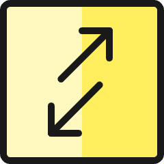 Data Transfer Square Diagonal Icon from Ultimate Colors Set
