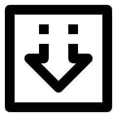 Data Transfer Square Download 2 Icon from Nova Line Set