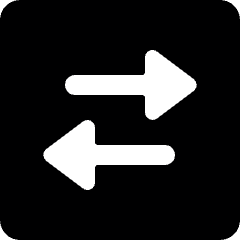 Data Transfer Square Horizontal Icon from Ultimate Bold Set