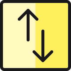 Data Transfer Square Vertical Icon from Ultimate Colors Set