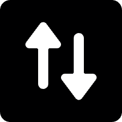 Data Transfer Square Vertical Icon from Ultimate Bold Set