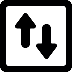 Data Transfer Square Vertical Alternate Icon from Ultimate Bold Set
