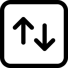 Data Transfer Square Vertical Icon from Ultimate Regular Set