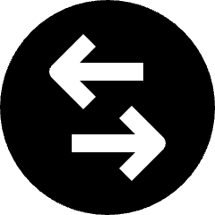 Data Transfer Traffic Circle 1 Icon from Nova Solid Set