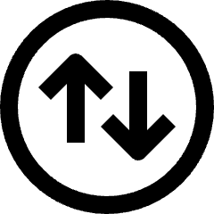 Data Transfer Traffic Circle 2 Icon from Nova Line Set