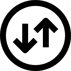 Data Transfer Traffic Circle 3 Icon from Nova Line Set