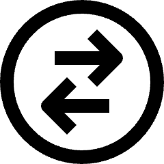 Data Transfer Traffic Circle Icon from Nova Line Set