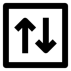 Data Transfer Traffic Square 1 Icon from Nova Line Set