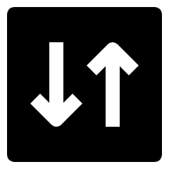 Data Transfer Traffic Square 2 Icon from Nova Solid Set