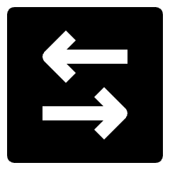 Data Transfer Traffic Square 5 Icon from Nova Solid Set