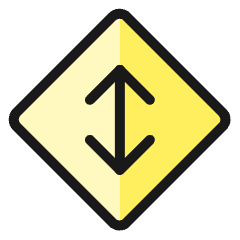 Data Transfer Vertical Diamond Icon from Ultimate Colors Set