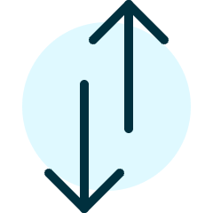 Data Transfer Vertical Icon from Ultimate Duotone Set