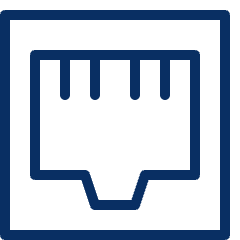 Ethernet Plug Female Cable Rj45 Icon from Cyber Line Set