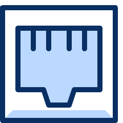 Ethernet Plug Female Cable Rj45 Icon from Cyber Duotone Set