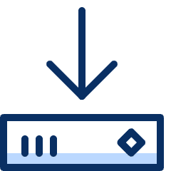 Harddrive Disk Download 2 Icon from Cyber Duotone Set